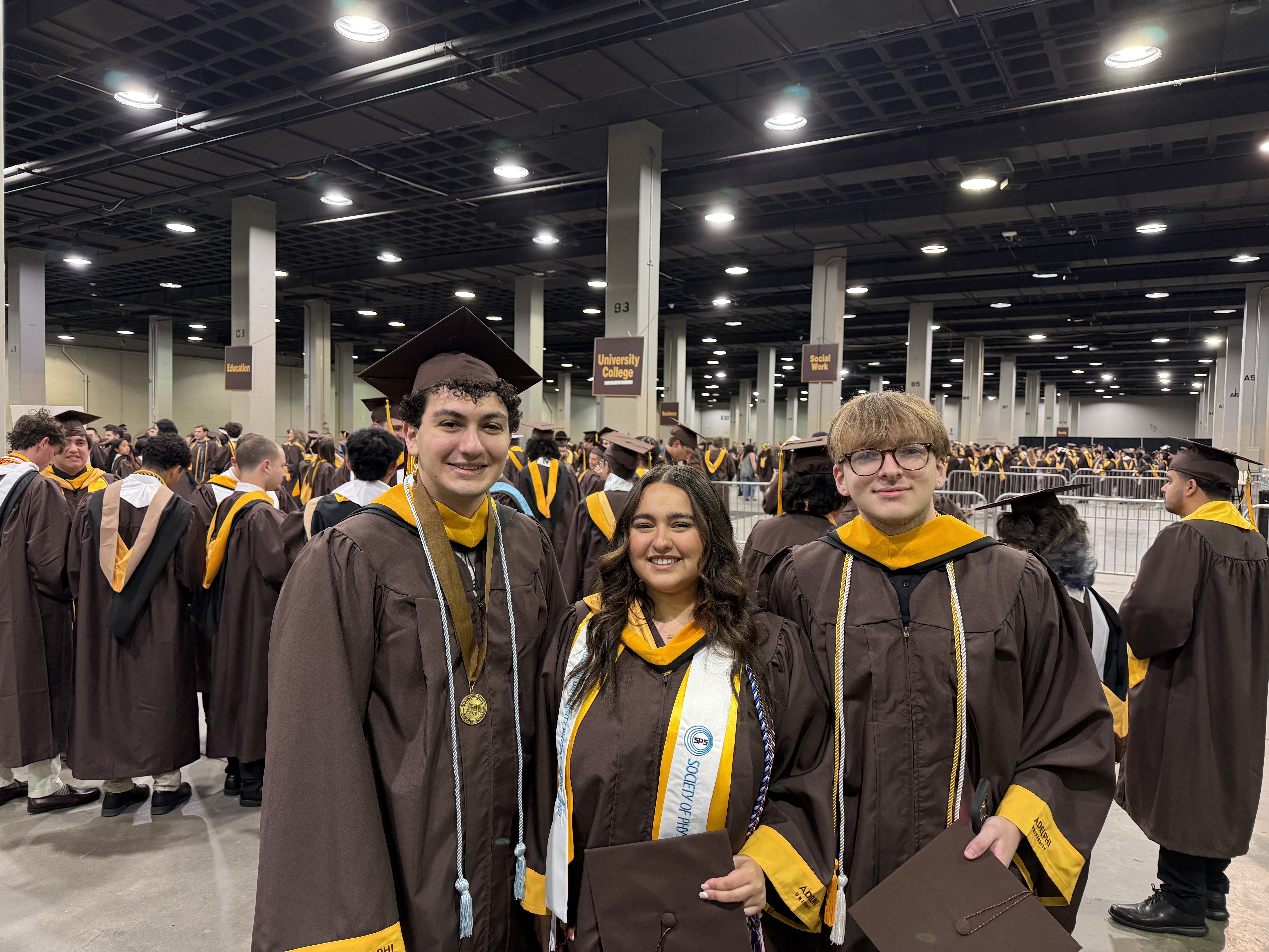 A Big Year for Adelphi Physics at Graduation
