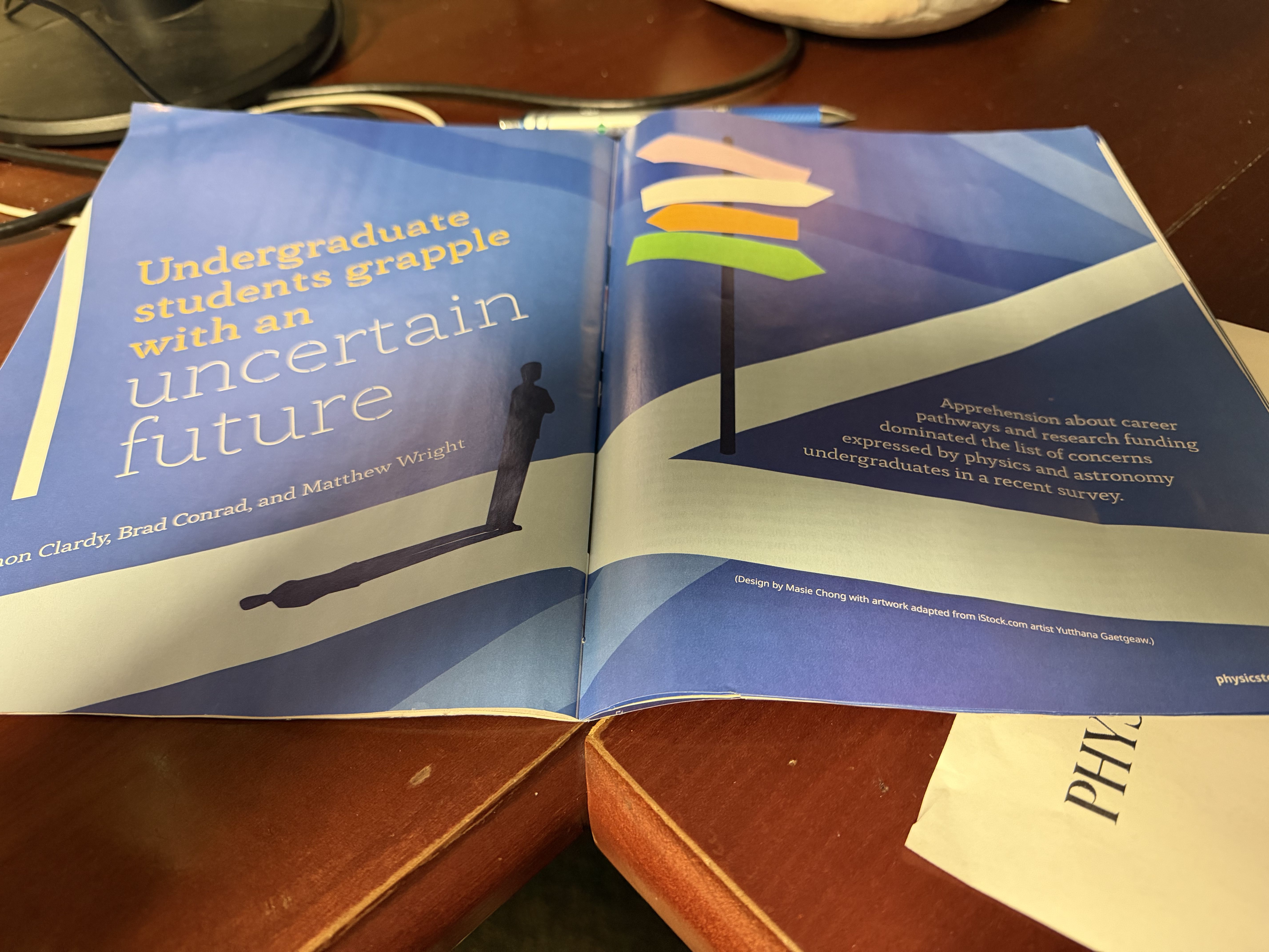 And In Print –  Undergraduate students grapple with an uncertain future.